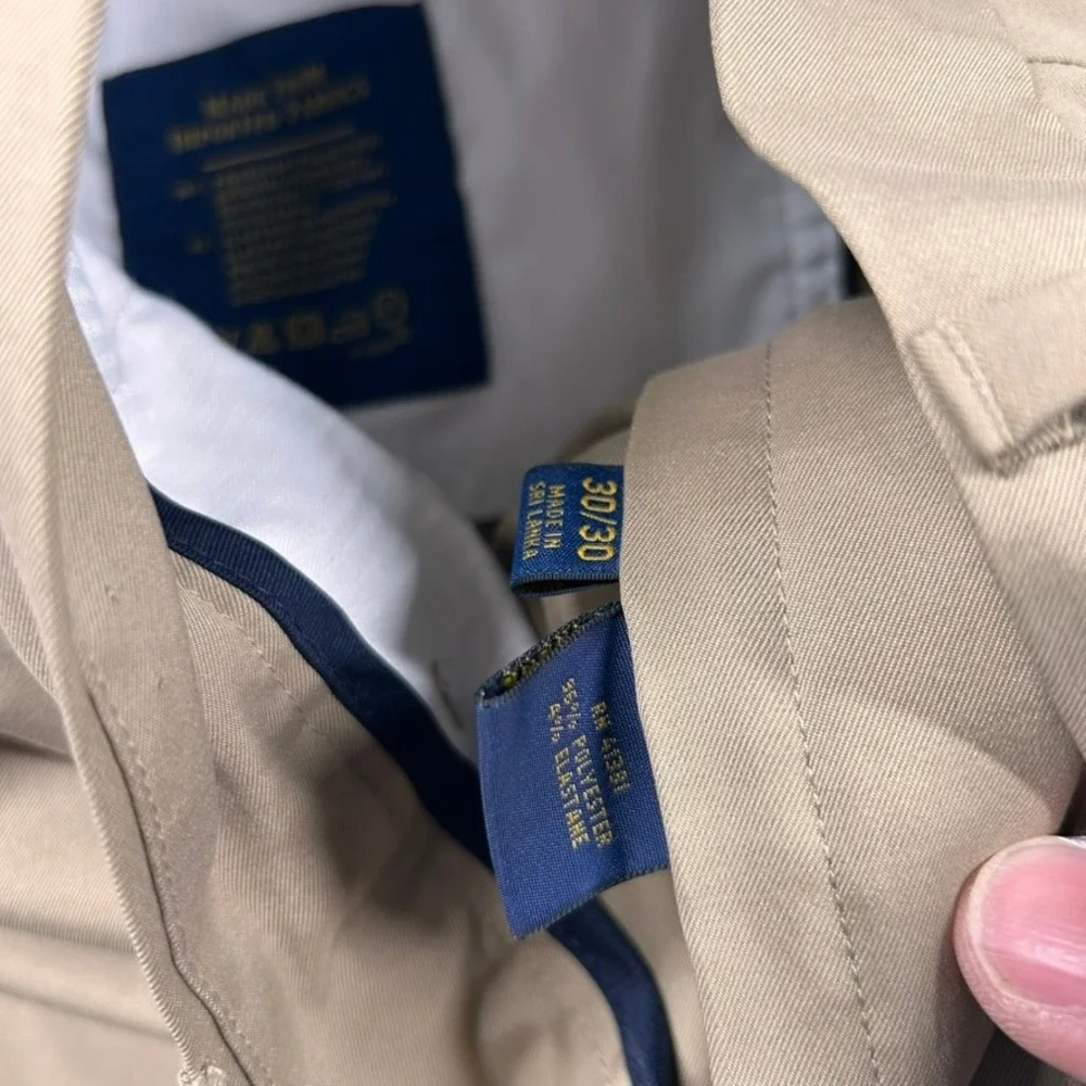 Polo Ralph Lauren Performance Chinos Mens 30x30 Tan Khaki Stretch Classic Golf